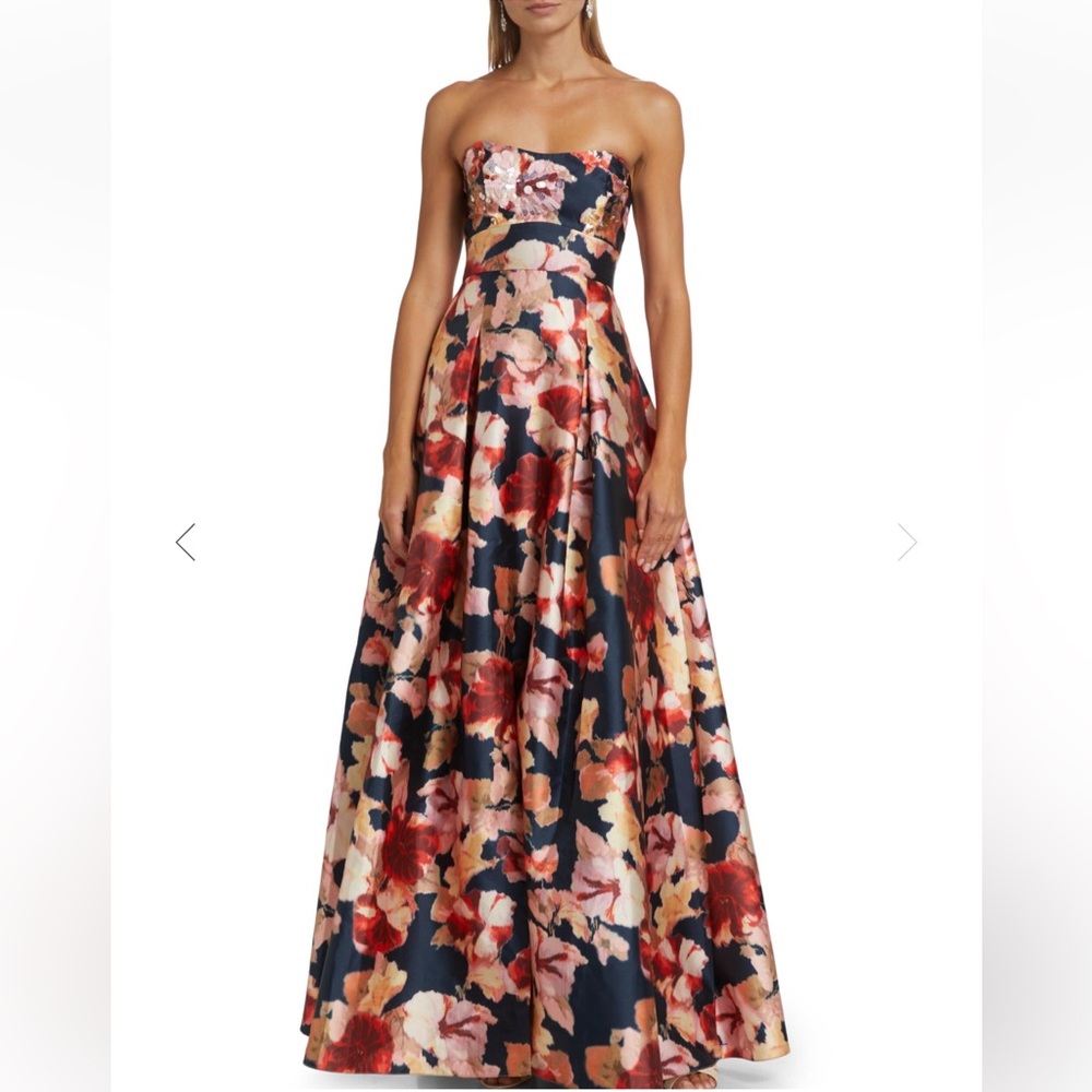 Sachin & Babi Floral gown